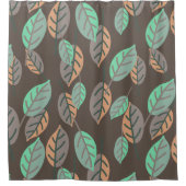 rideau de douche à feuilles de forêt (Devant)