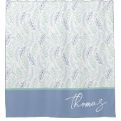 Rideau de douche à feuilles personnalisé (Devant)