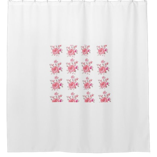 Rideau de douche à fleurs (Devant)