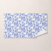 Rideau de douche à fleurs bleues (Serviette à main)