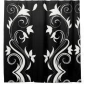 Rideau de douche à fleurs de minuit (Devant)