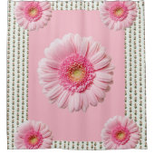 rideau de douche à fleurs rose victorien (Devant)