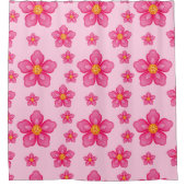 Rideau de douche à fleurs tropicales (Devant)