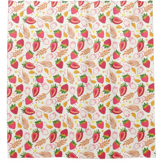 Rideau de douche à fraise (Devant)