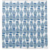 Rideau de douche à gingembre peint à la main (Devant)