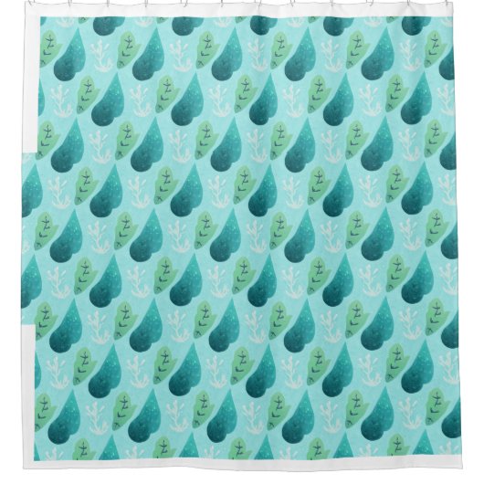 Rideau de douche à goutte d'eau (Devant)