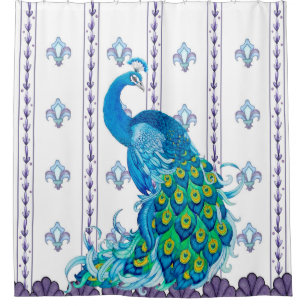 Rideau de douche à jet de pierre Peacock