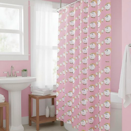 Rideau de douche à l'herbe