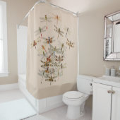 Rideau de douche à libellules (En situation)