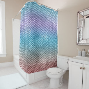 Rideau de douche à lunettes de sirène