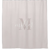 Rideau de douche à monogramme de nom de famille ro (Devant)