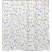 Rideau de douche à Motif de citron à main (Devant)