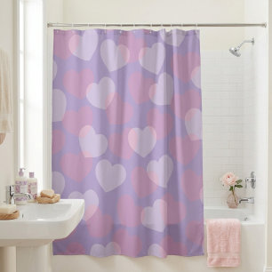 Rideau de douche à motif de coeur Sweetheart Spr