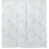 Rideau de douche à motif de feuilles (Devant)