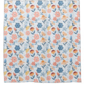Rideau de douche à motif floral (Devant)