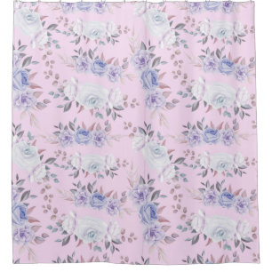 Rideau de douche à motifs floraux