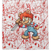 Rideau de douche à oreille effrayante (Devant)