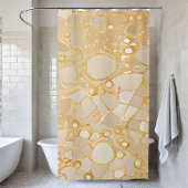 Rideau de douche à Parties scintillant dorée