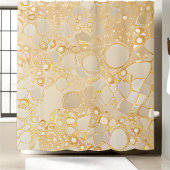 Rideau de douche à Parties scintillant dorée