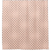 Rideau de douche à point de Polka rose (Devant)