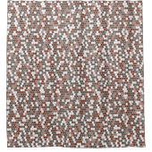 Rideau de douche à points rétro (Devant)