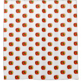 Rideau de douche à pomme drôle (Devant)