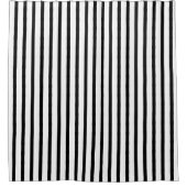 Rideau de douche à rayures noir et blanc (Devant)