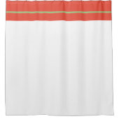 Rideau de douche à rayures orange (Devant)
