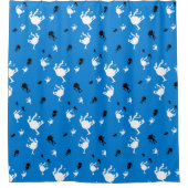 Rideau de douche à singe amusant - Chimpanzé ironi (Devant)