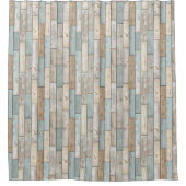 Rideau de douche à texture de bois (Devant)