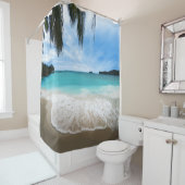 Rideau De Douche À Thème De Plage (En situation)