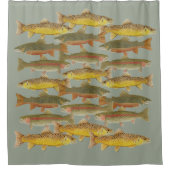 Rideau de douche à truites (Devant)