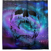 Rideau de douche à visage crâne - Crâne hurlant (Devant)