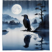 Rideau de douche Abstract Raven 001 (Devant)