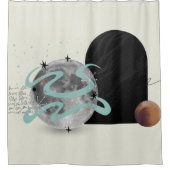 Rideau de douche Abstrait cosmique (Devant)