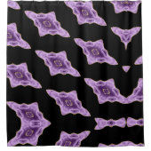 Rideau de douche abstrait en agate violette (Devant)