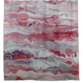 Rideau de douche Abstrait rose et argent (Devant)