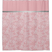 Rideau de douche abstrait rose moderne (Devant)
