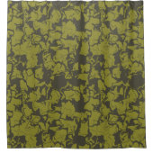 Rideau de douche abstrait vert (Devant)