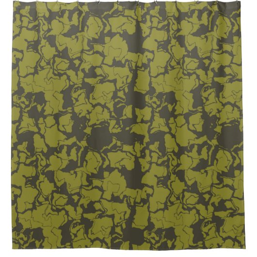 Rideau de douche abstrait vert (Devant)