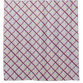 Rideau de douche Abstrait Whimsical Red Rhombus (Devant)