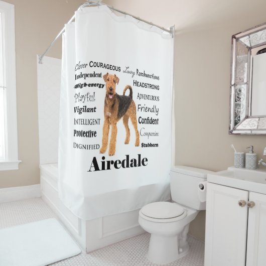 Rideau de douche Airedale (En situation)