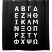 Rideau de douche Alphabet grec (Devant)