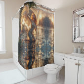 Rideau de douche "Angelic Grace at Sunrise" (En situation)