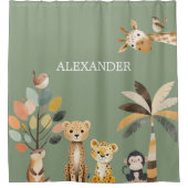 Rideau de douche animal mignon (Devant)