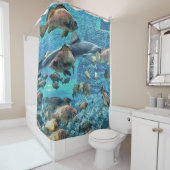 Rideau de douche aquatique sérénité (En situation)