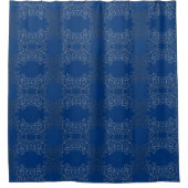 Rideau de douche Arabesque Tourbillons d'Argent (Devant)