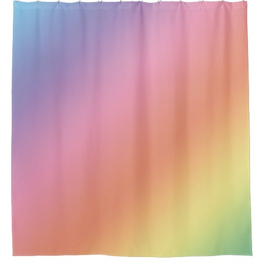 Rideau de douche arc-en-ciel pastel (Devant)