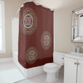 Rideau de douche Aries Mandala (En situation)