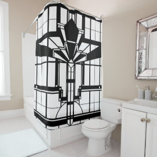 Rideau de douche Art déco